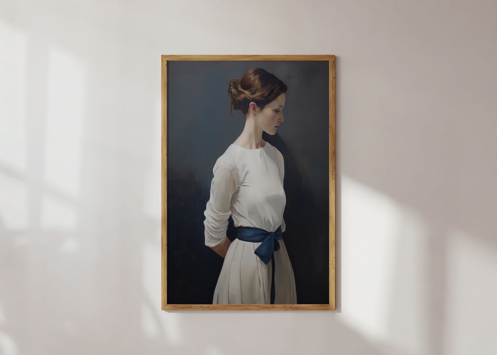 Poster - Elegant Kvinnoporträtt