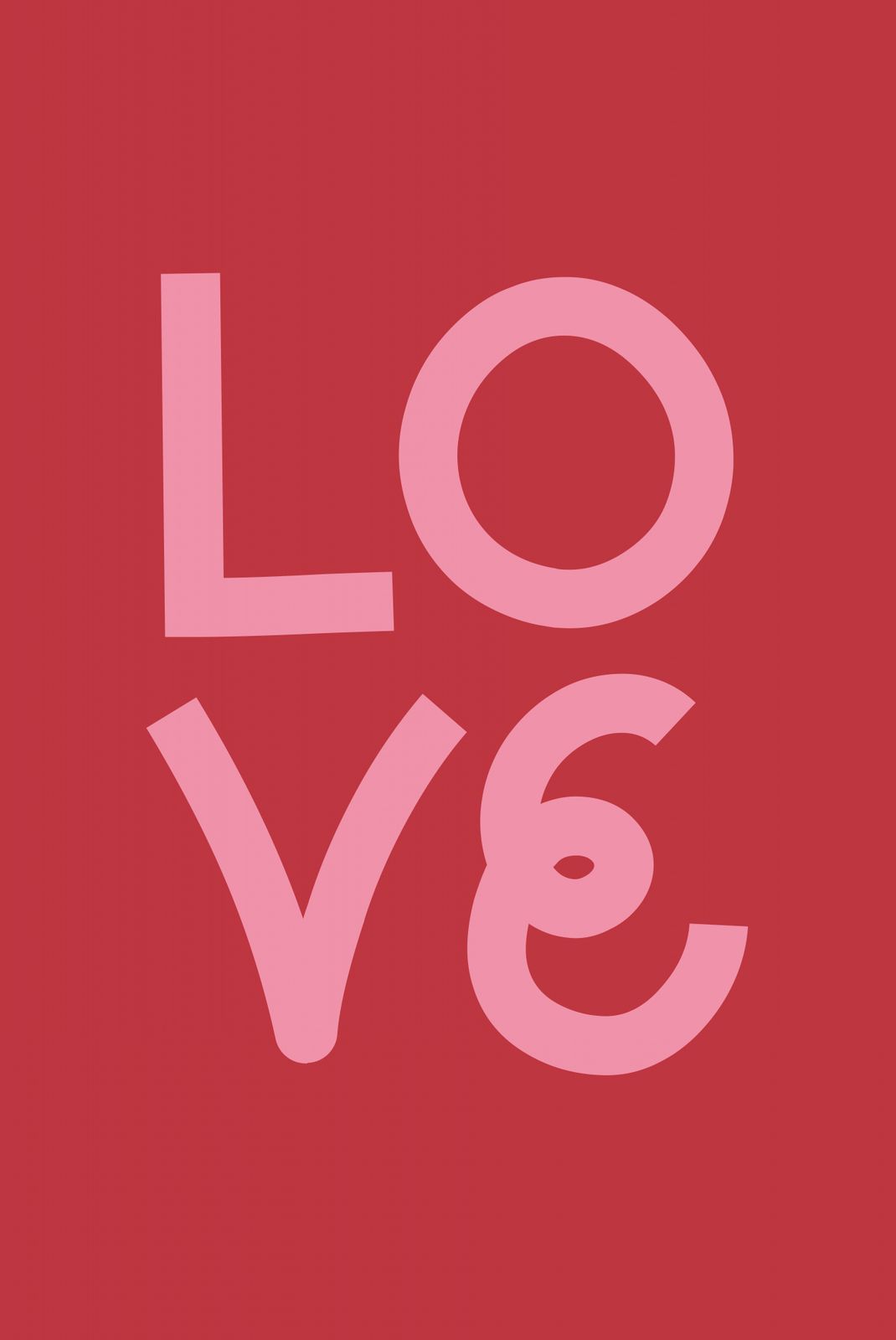 Poster - Kärlek Typografi