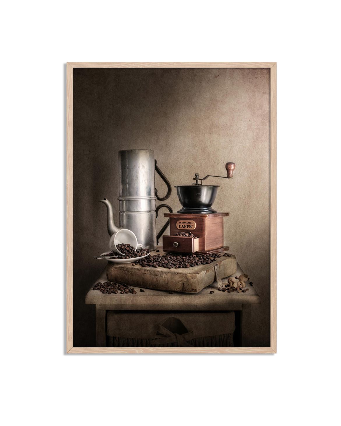 Vintage Kaffekvarn Affisch