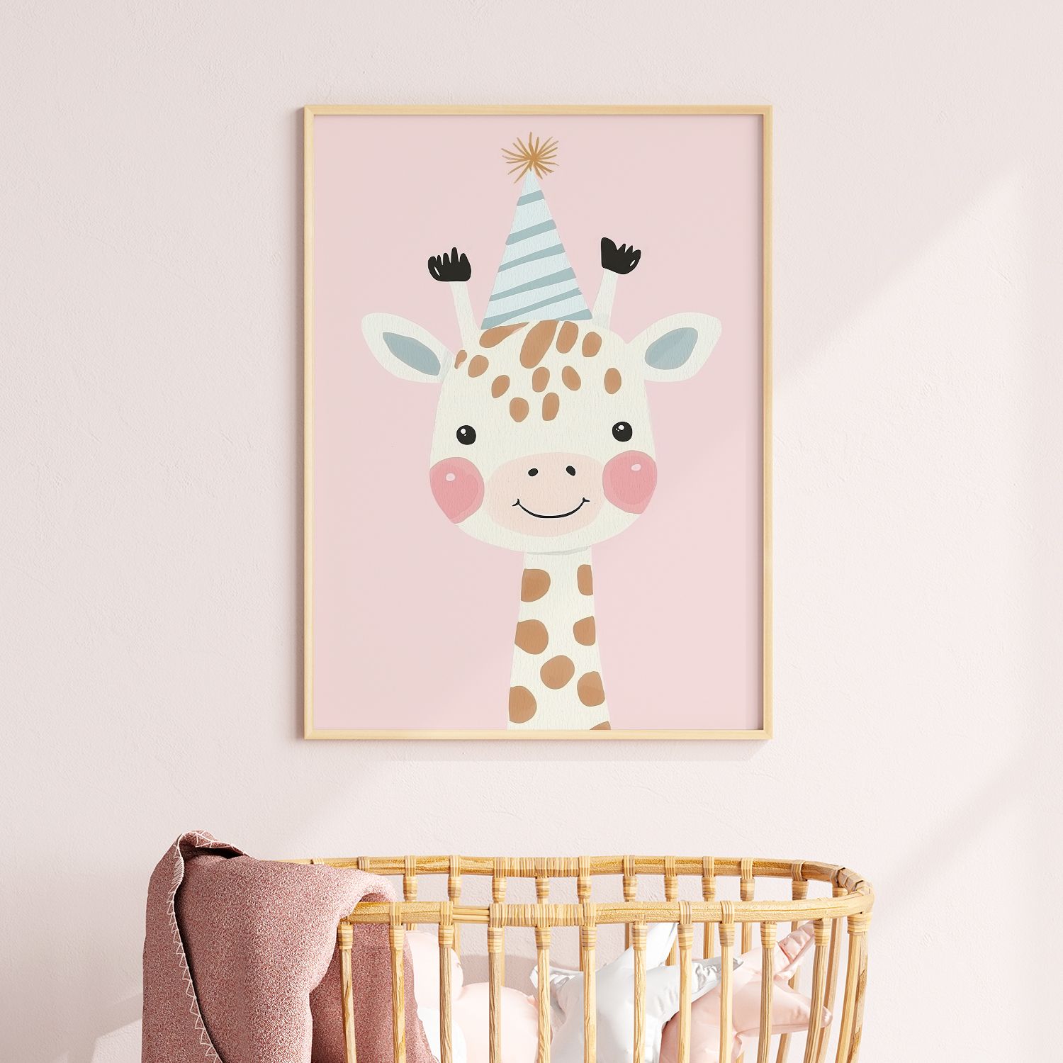 Poster - Giraff Partyhatt