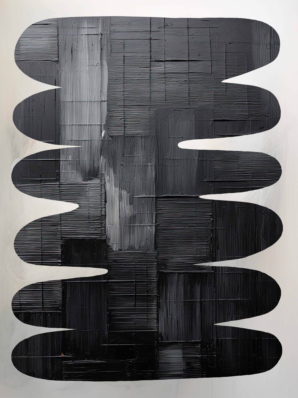 Poster - Abstrakt svart form