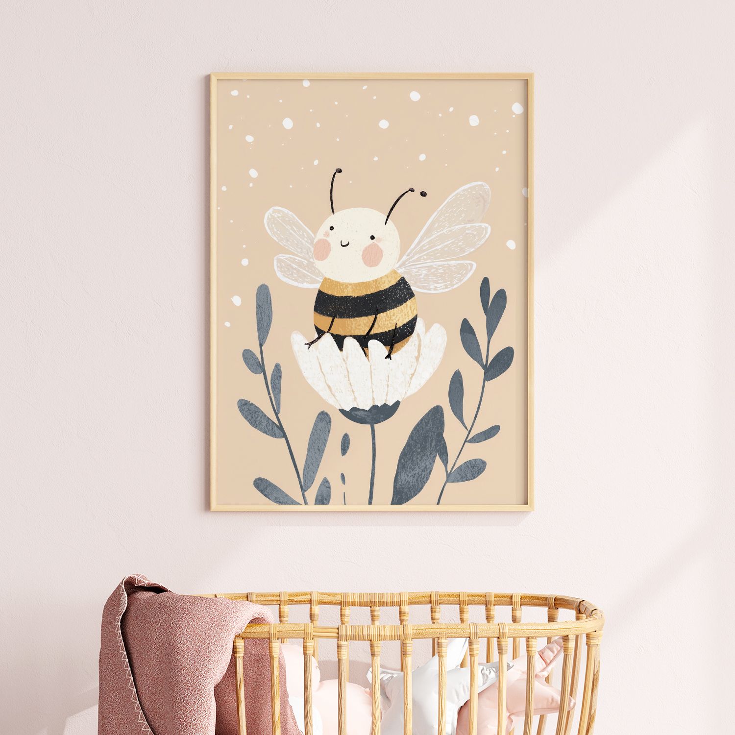 Poster - Söt Bi Illustration