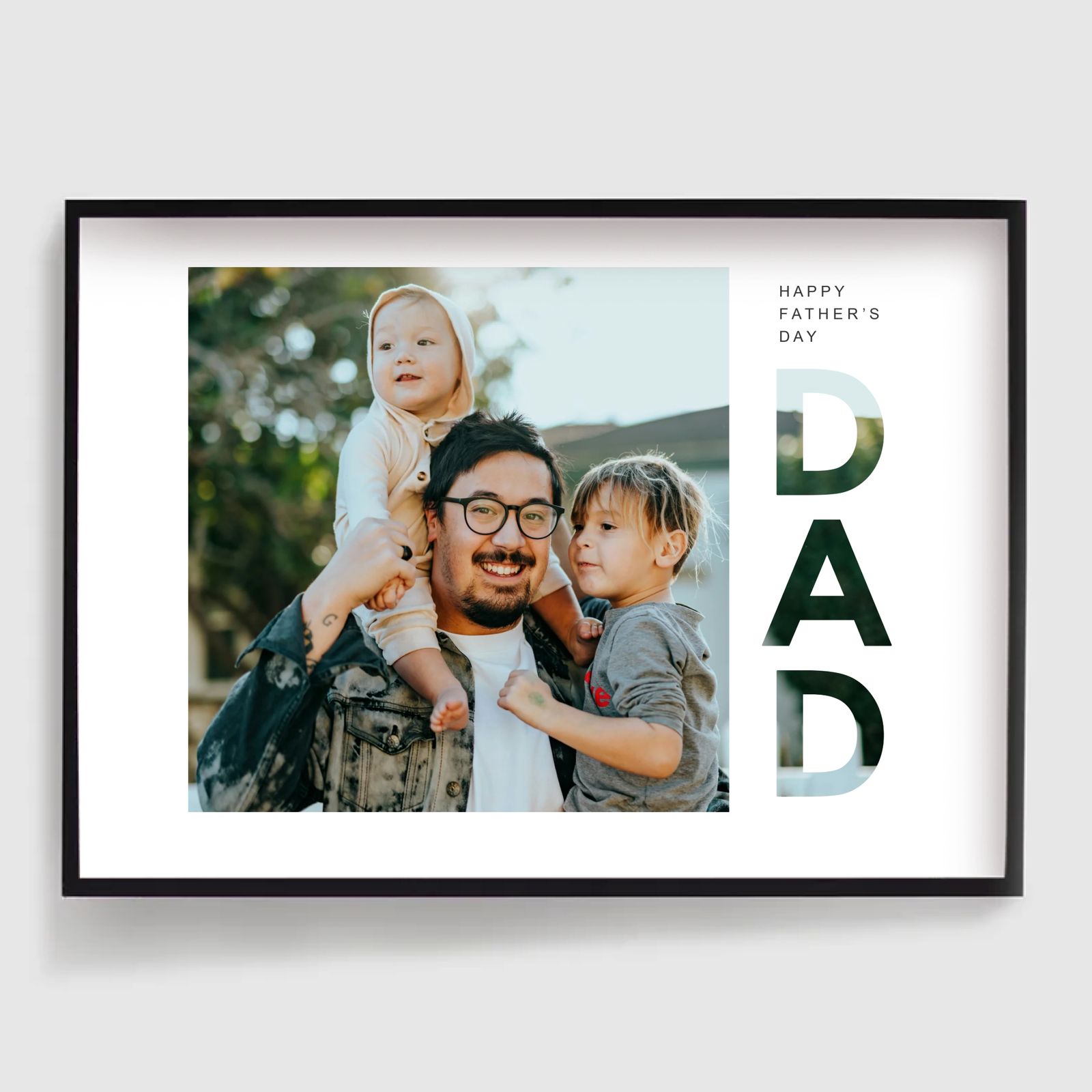 Personlig Poster - DAD Fars Dag Foto Uppladdning