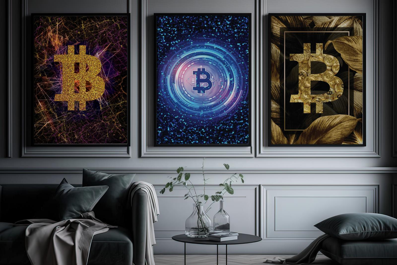 Poster - Bitcoin konstsamling / Set of 3