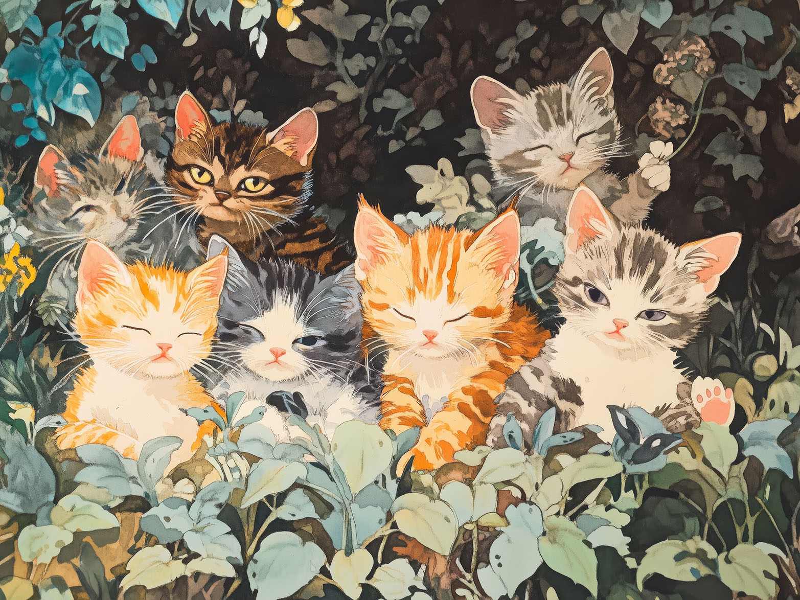 Poster - Söta Kattungar