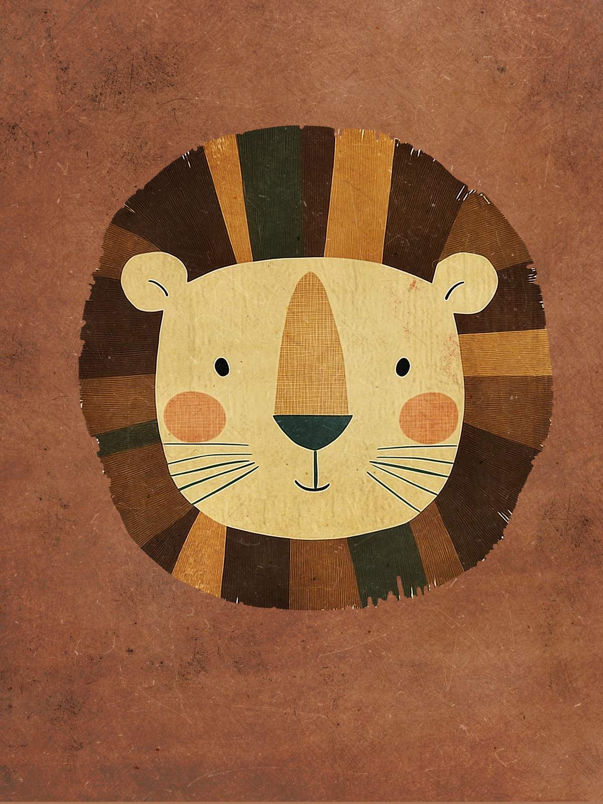 Poster - Lejonillustration