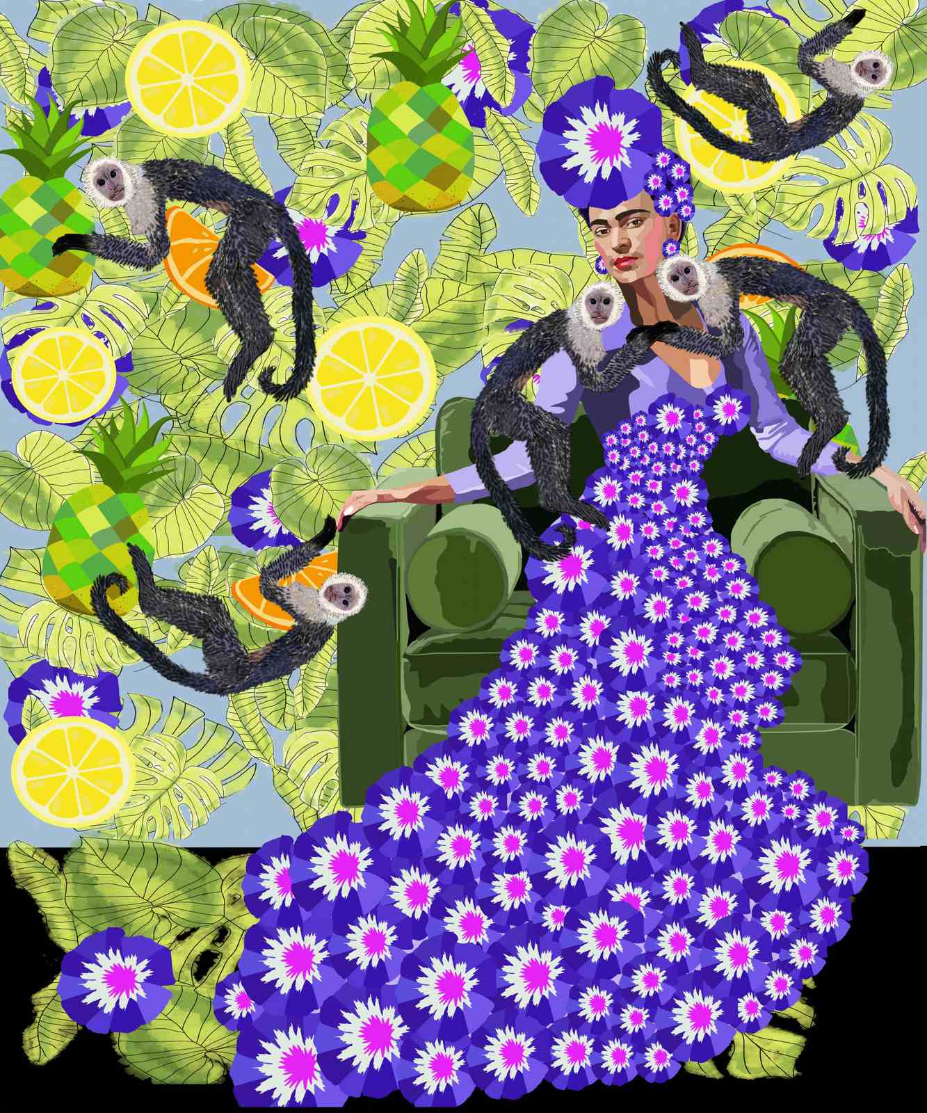 Poster - Frida Kahlo Konst