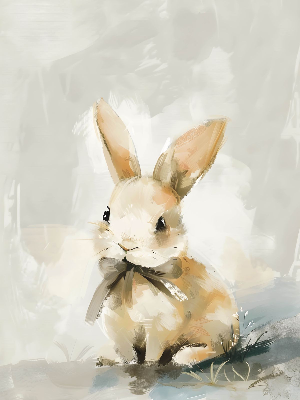Poster - Söt Kanin Illustration