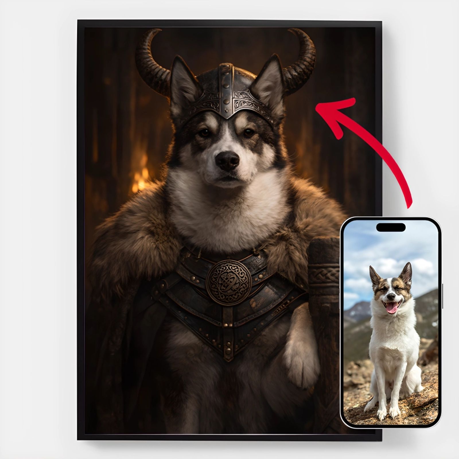 Personlig Poster - Husdjurens Viking - AI Poster