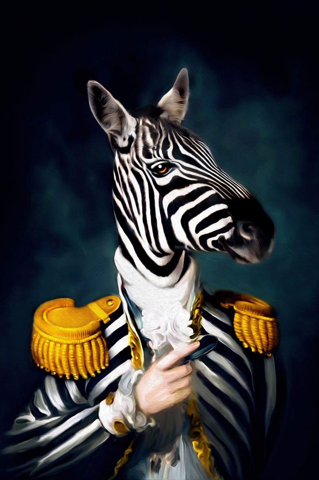 Poster - Zebra i Uniform