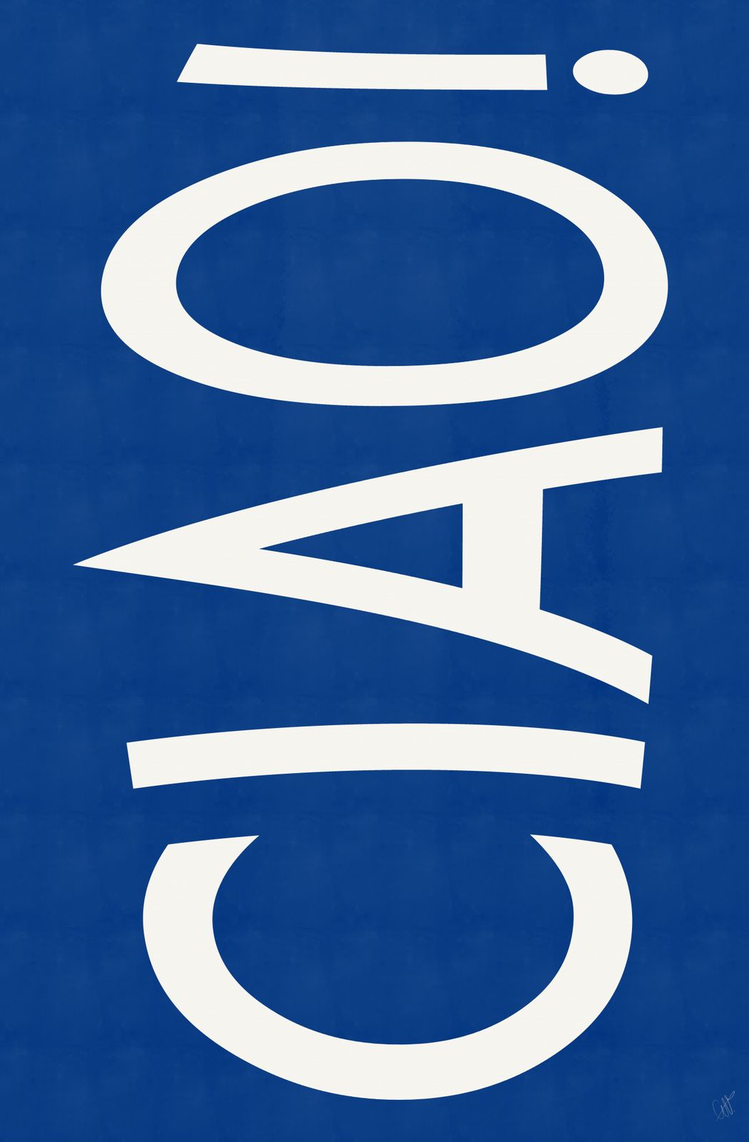 Poster - Ciao Blå Design