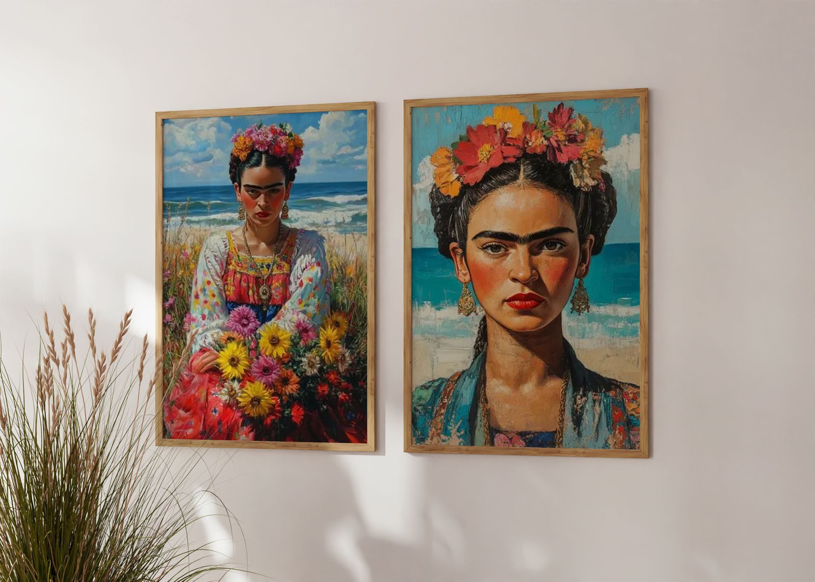 Poster - Frida Kahlo Porträtt / Set om 2