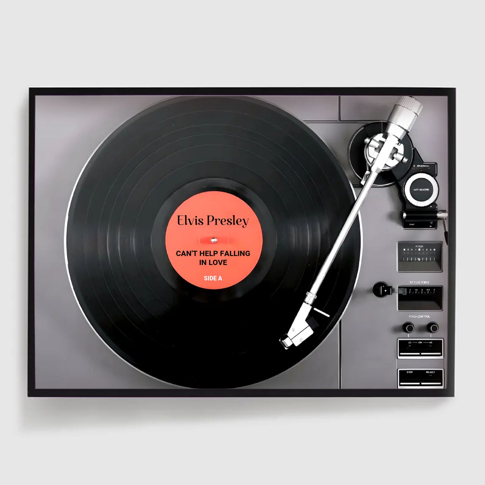 Personlig Poster - Anpassad Realistisk Vinylspelare