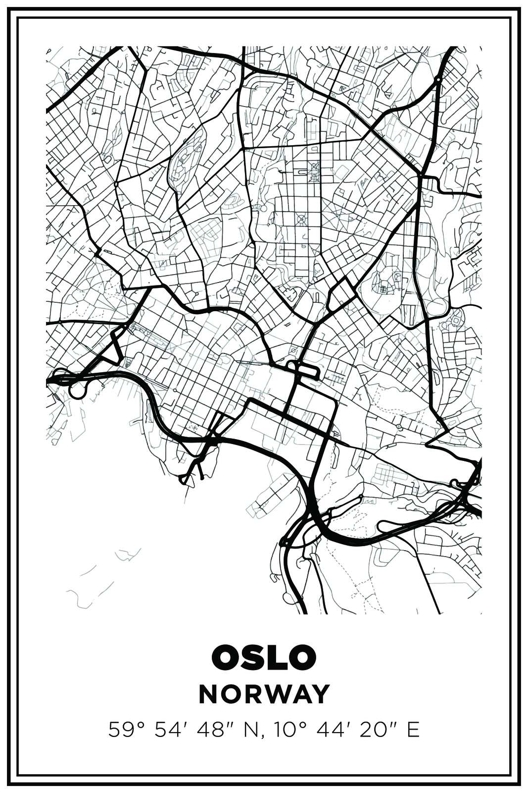 Oslo Kartposter