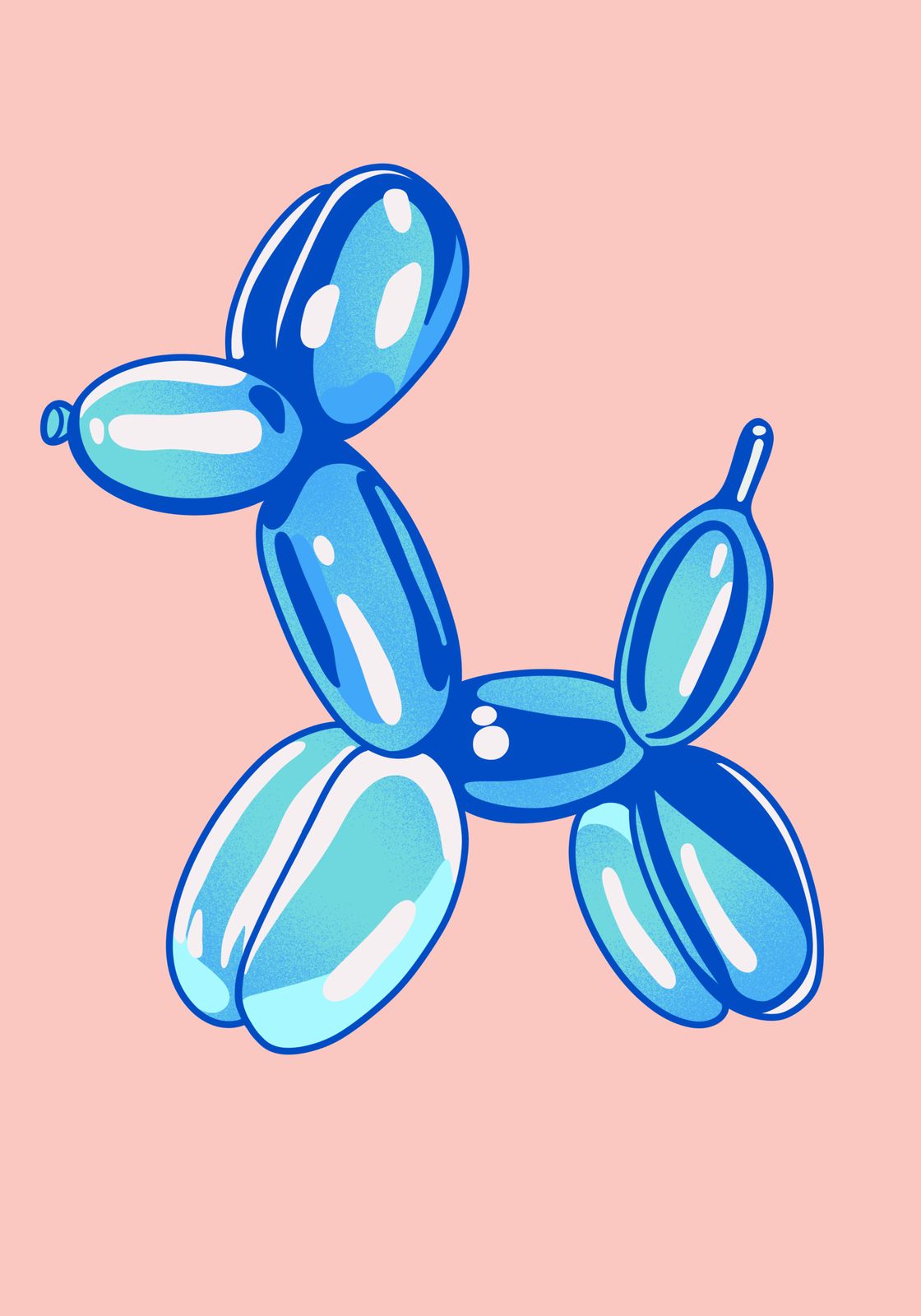 Poster - Balloon Hund Konst