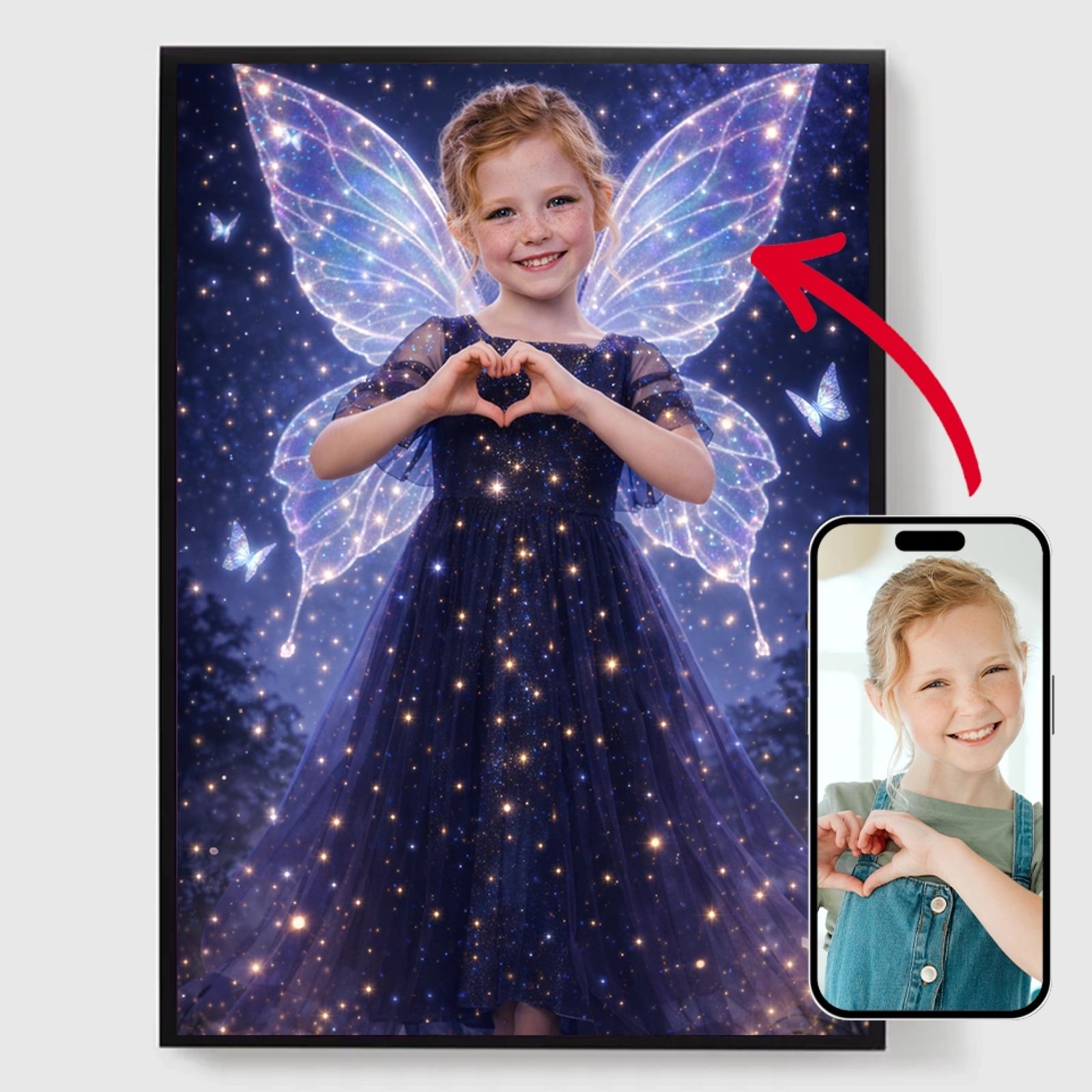 Personlig Poster - Stjärnljus Barn Älv - AI Poster