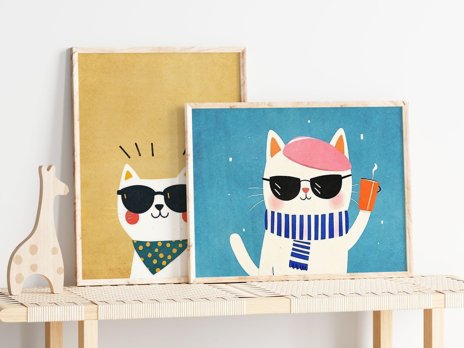 Poster - Cool Cat Samling / Set av 2