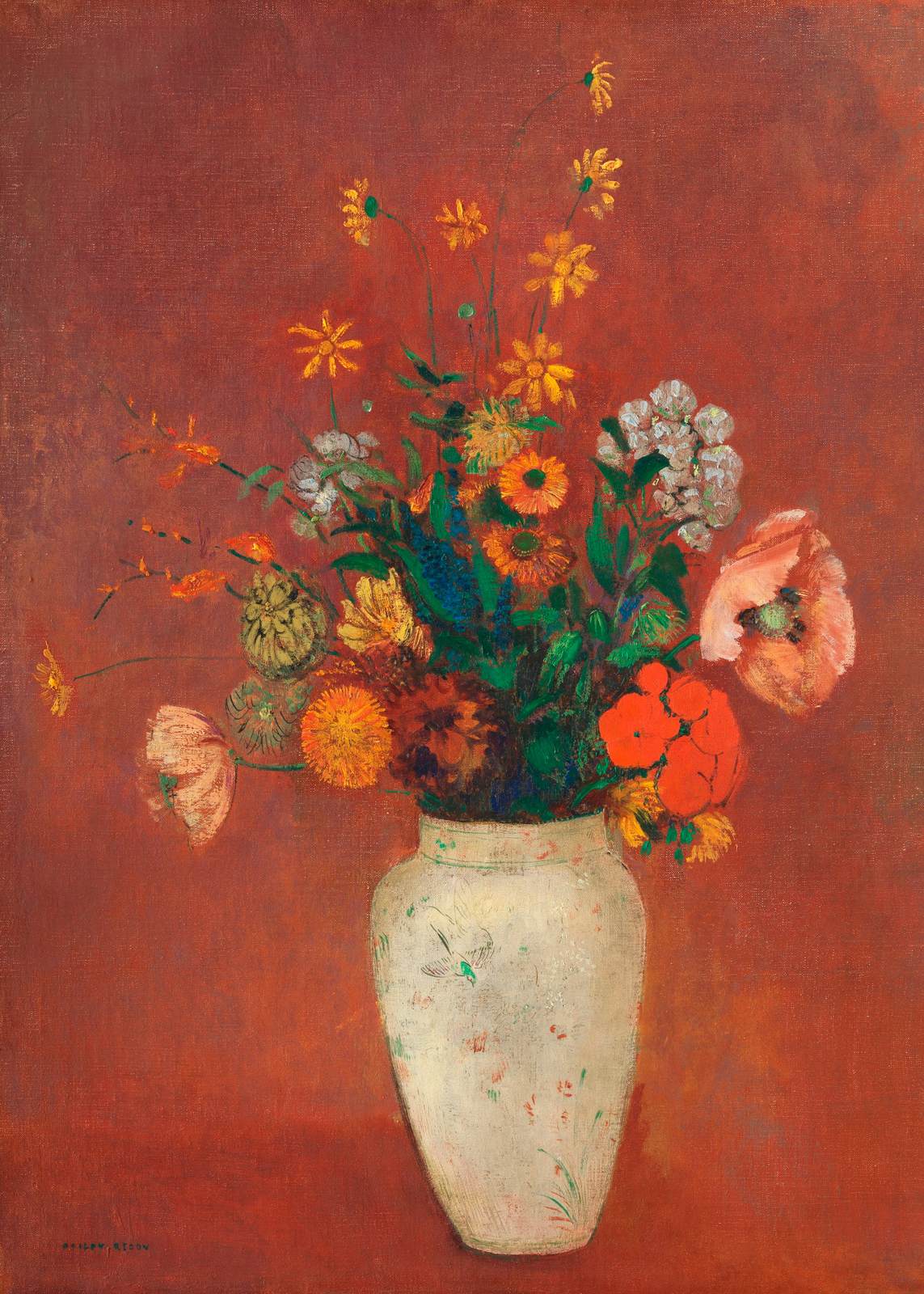 Poster - Odilon Redon Vase med Blommor