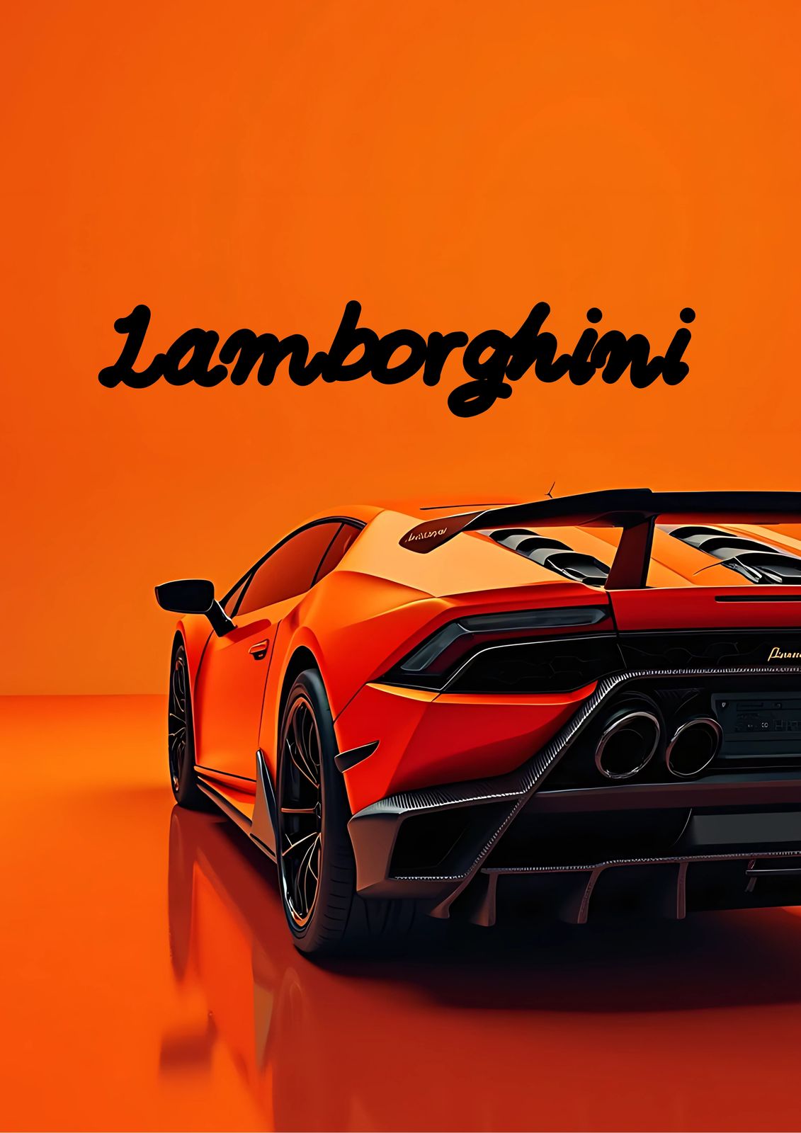 Poster - Lamborghini Orange