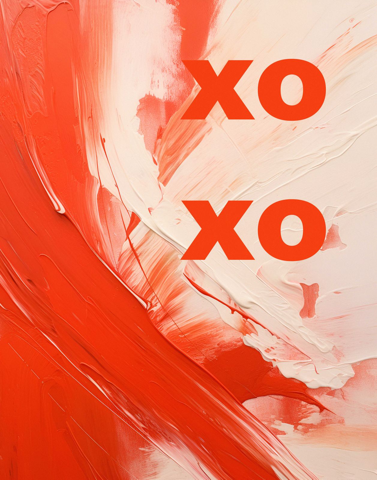 Poster - Abstrakt XO-konst