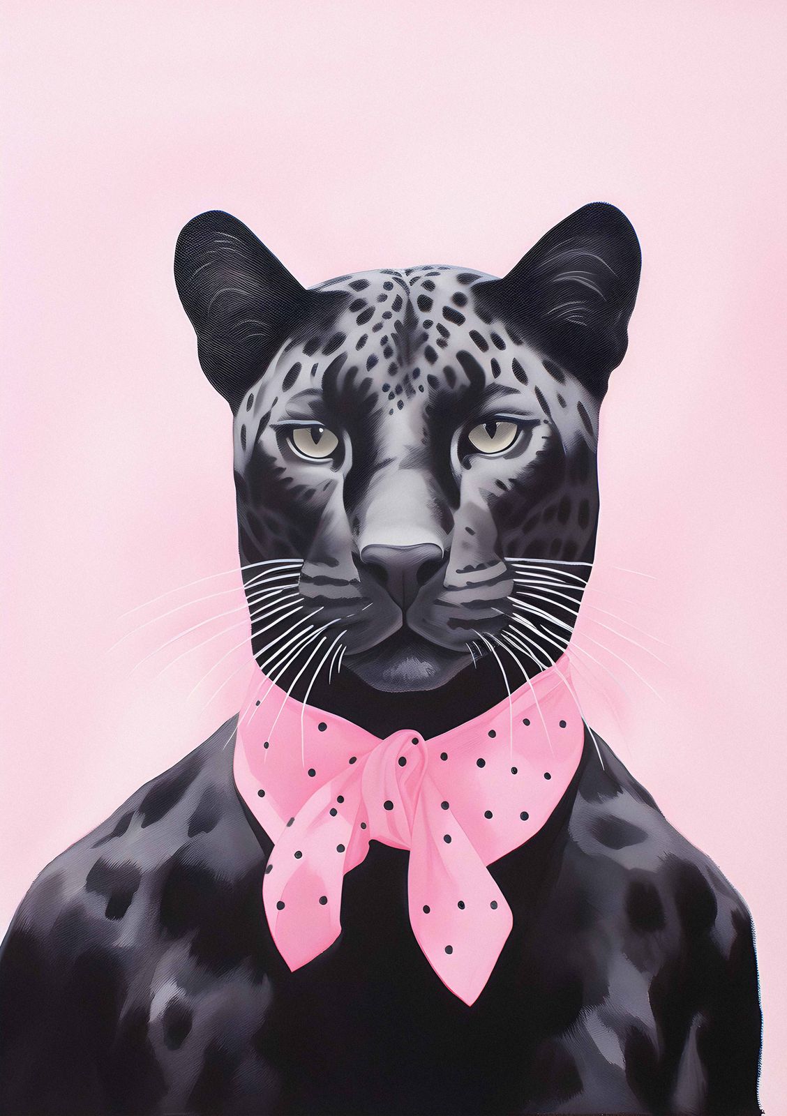 Poster - Rosa Scarf-panter