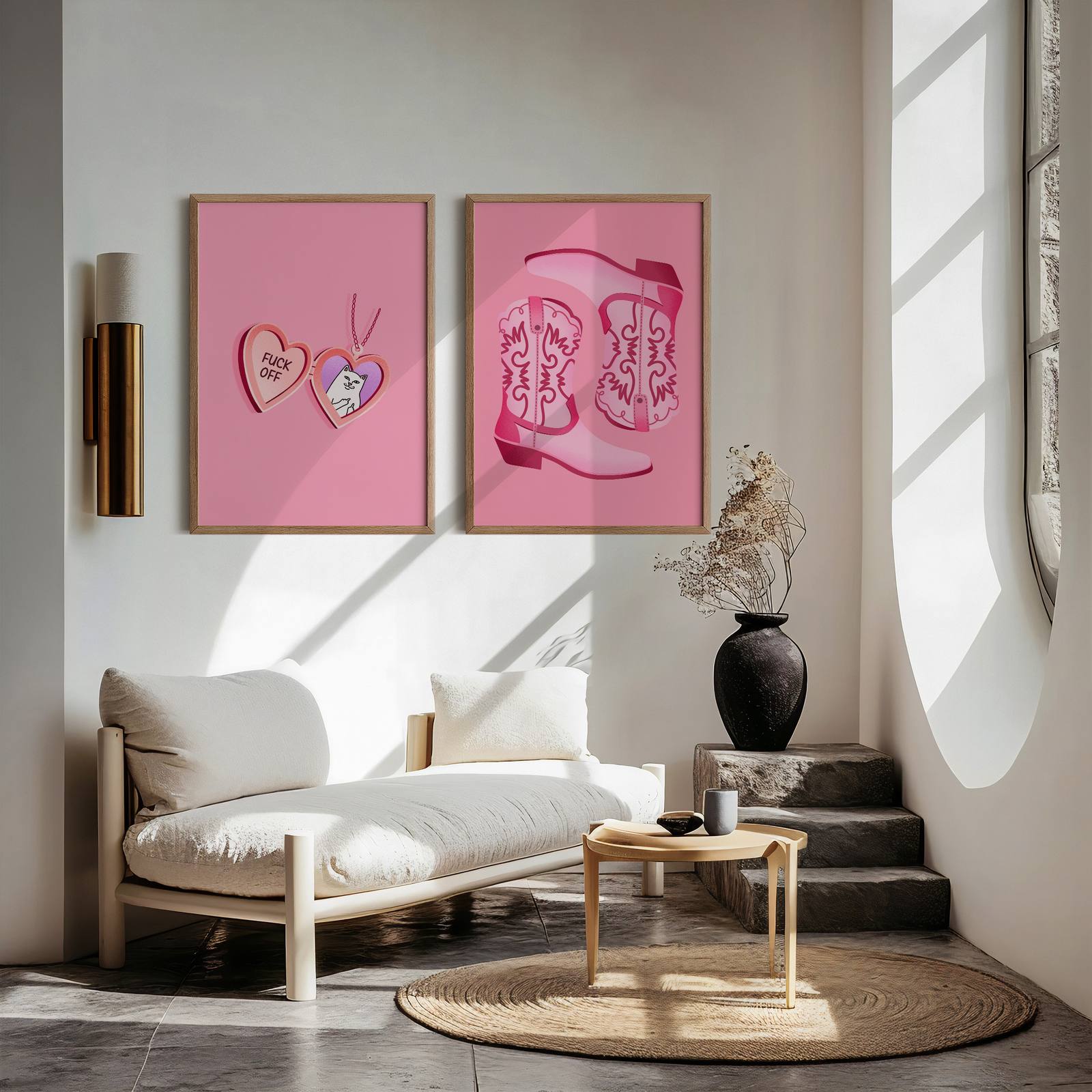 Poster - Hjärta och Stövlar / Set of 2