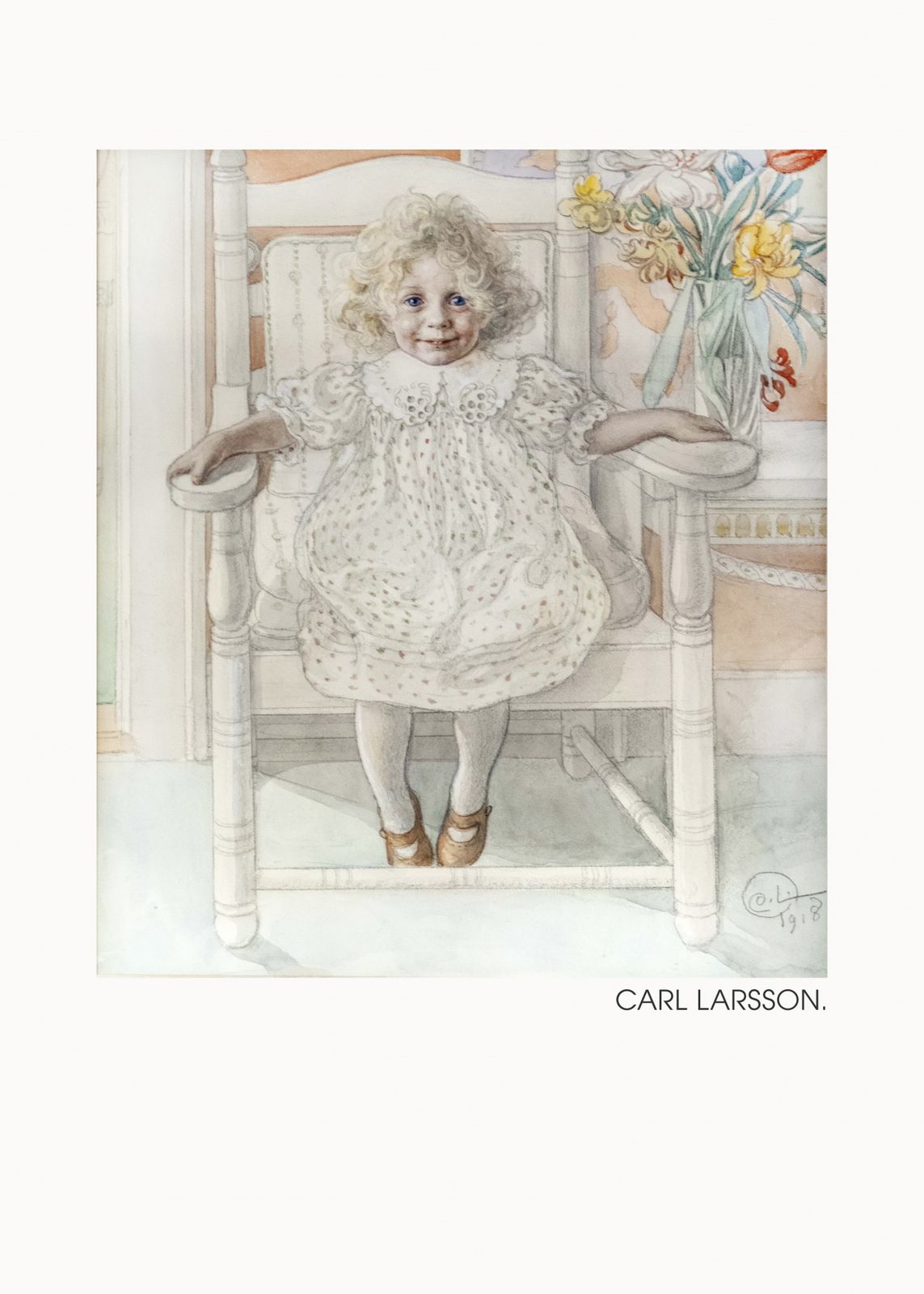 Poster - Carl Larsson Söt Flicka