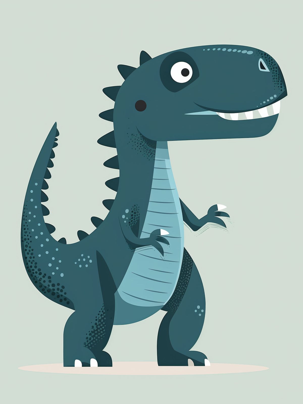 Poster - Dinosaurietecknad