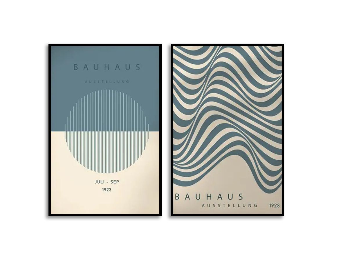 Poster - Bauhaus Ausstellung / Set om 2