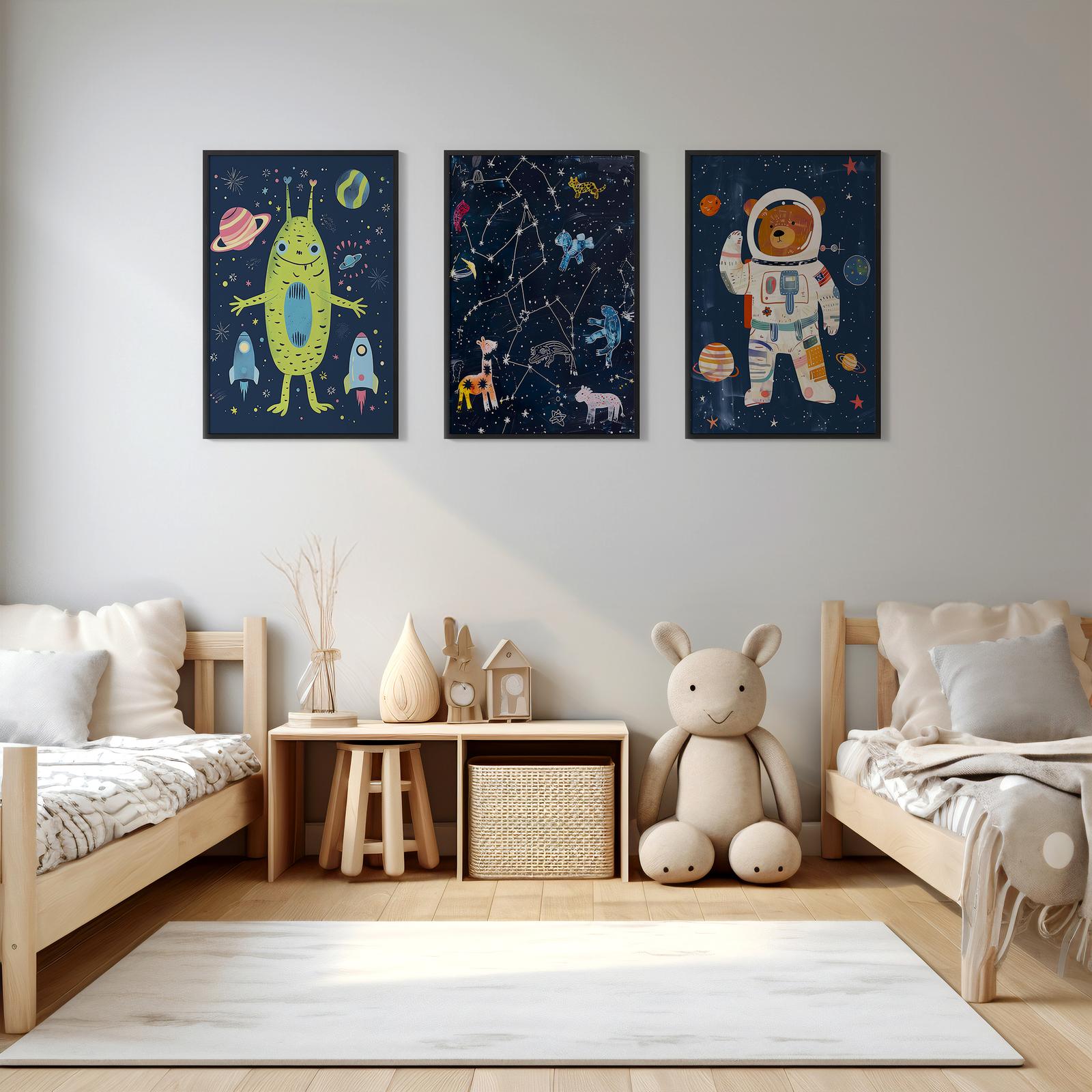 Poster - Rymdäventyr Set of 3