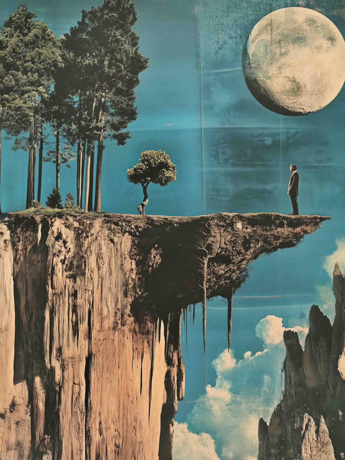 Poster - Surrealistisk Klippscen