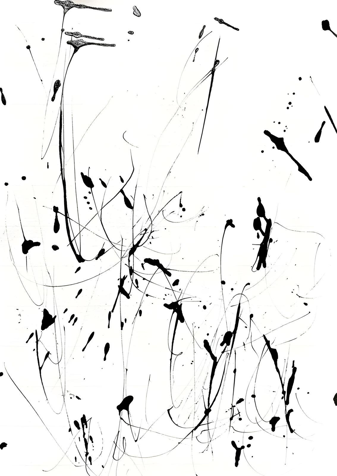 Poster - Abstrakt Svart & Vit