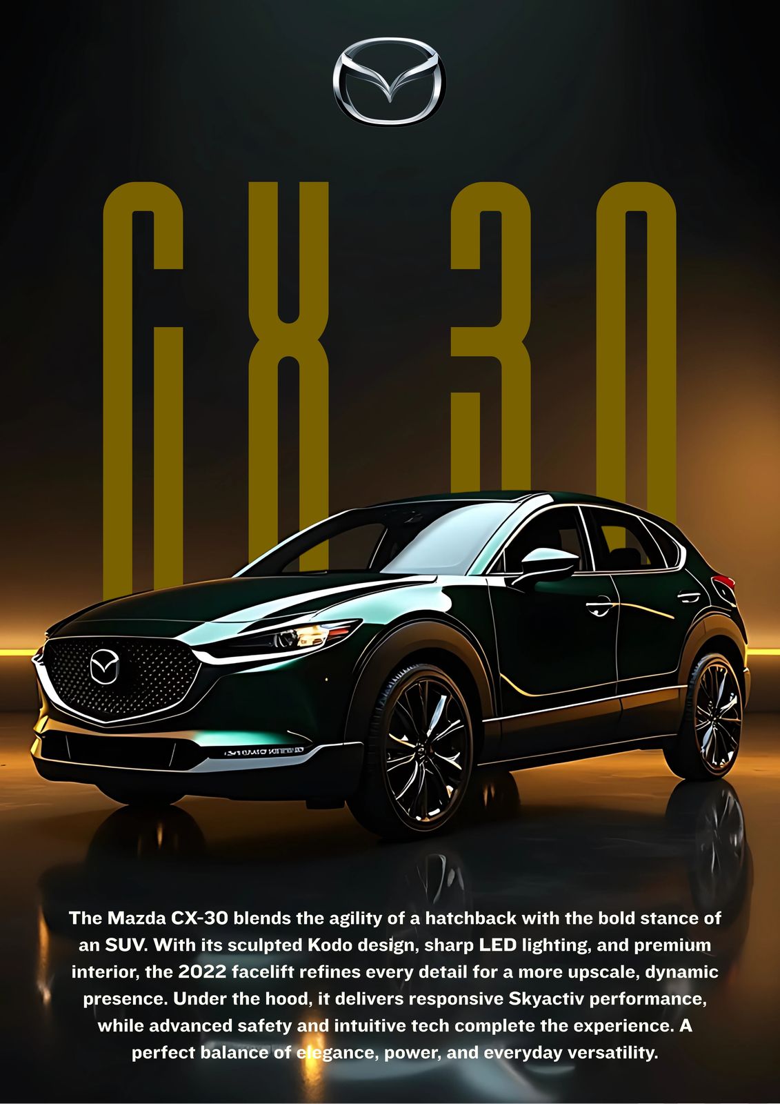 Poster - Lexus och Mazda-bilar / Set om 2