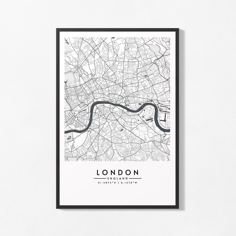 Affisch - London Karta