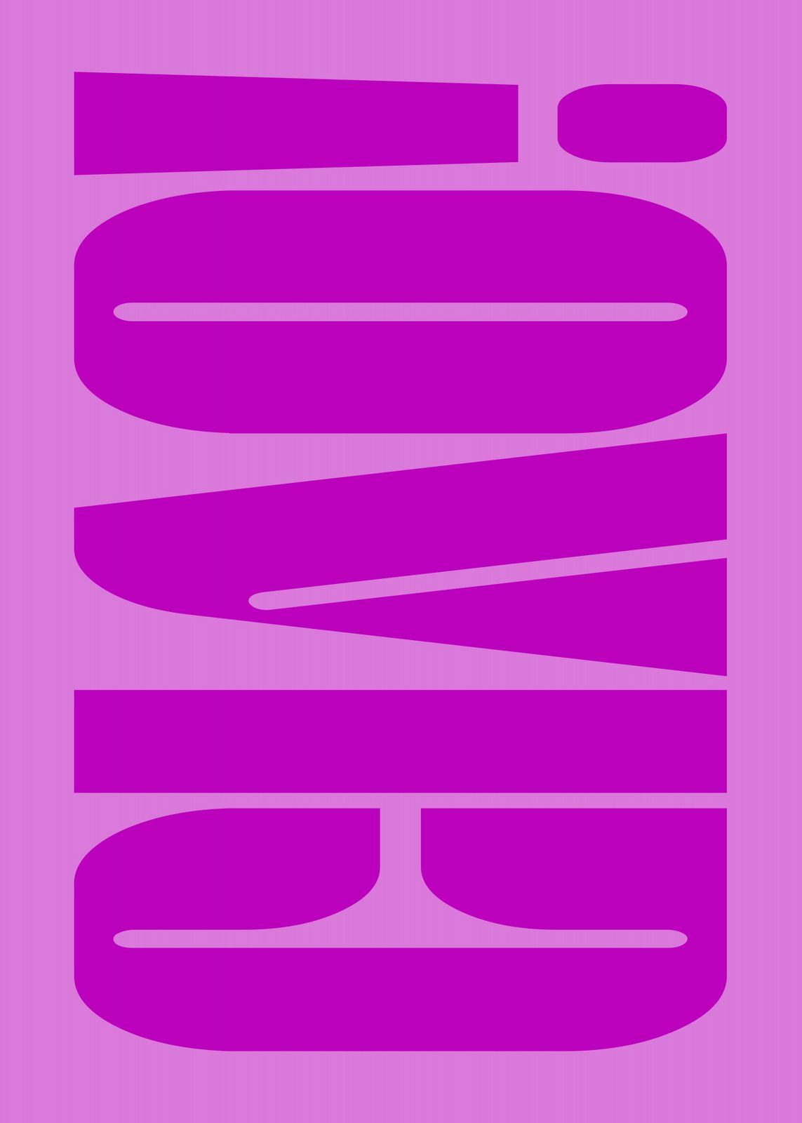 Poster - Lila Abstrakt Kärlek