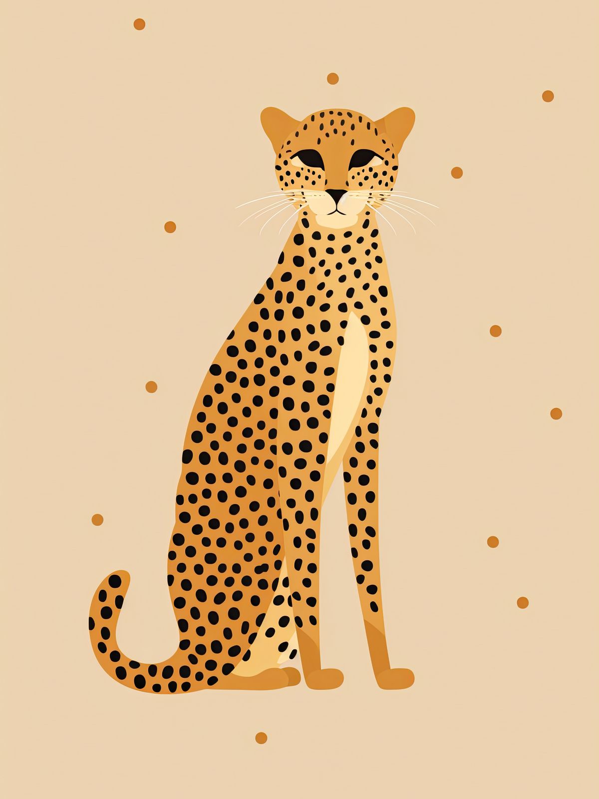 Poster - Gepardillustration