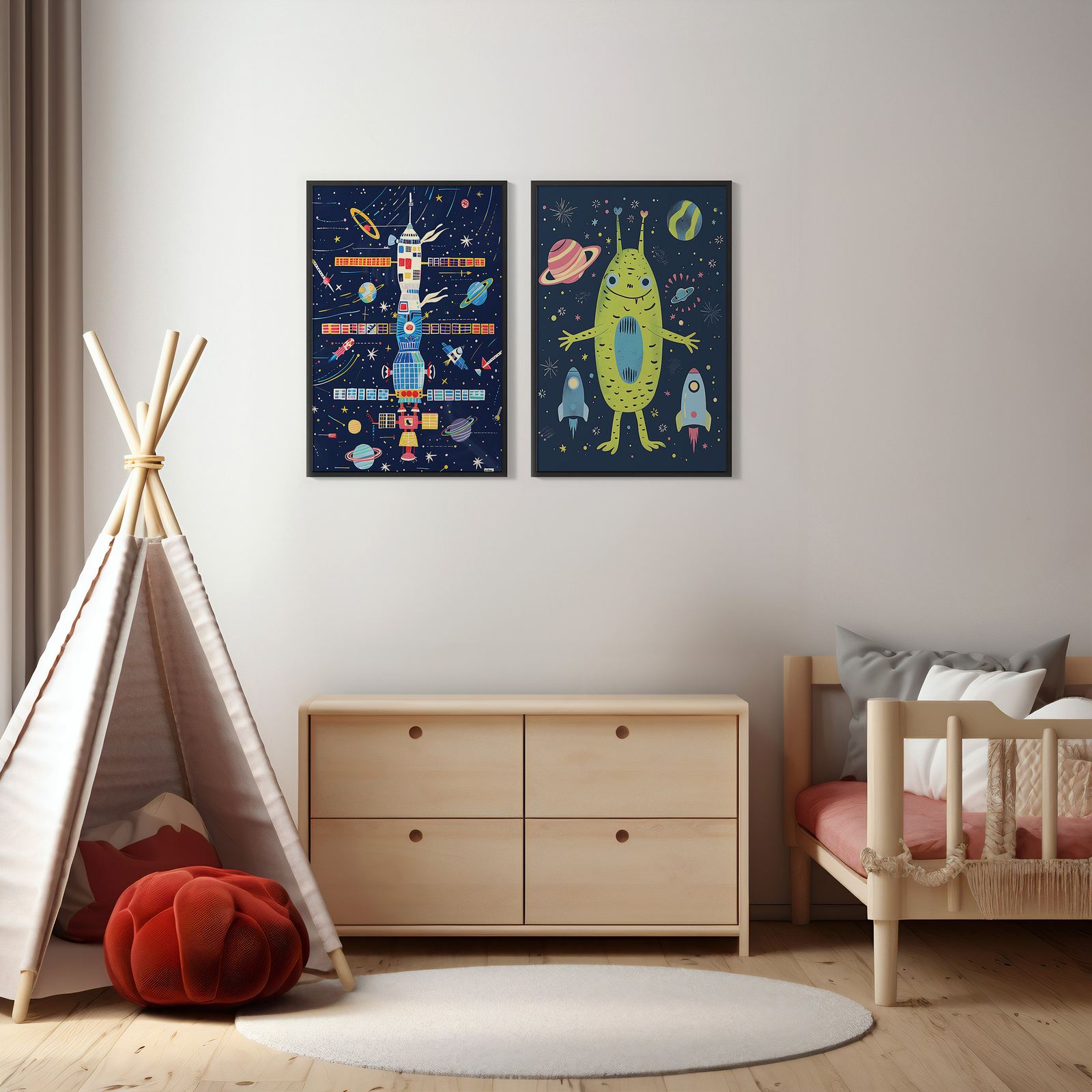Poster - Galaktiska Äventyr / Set av 2