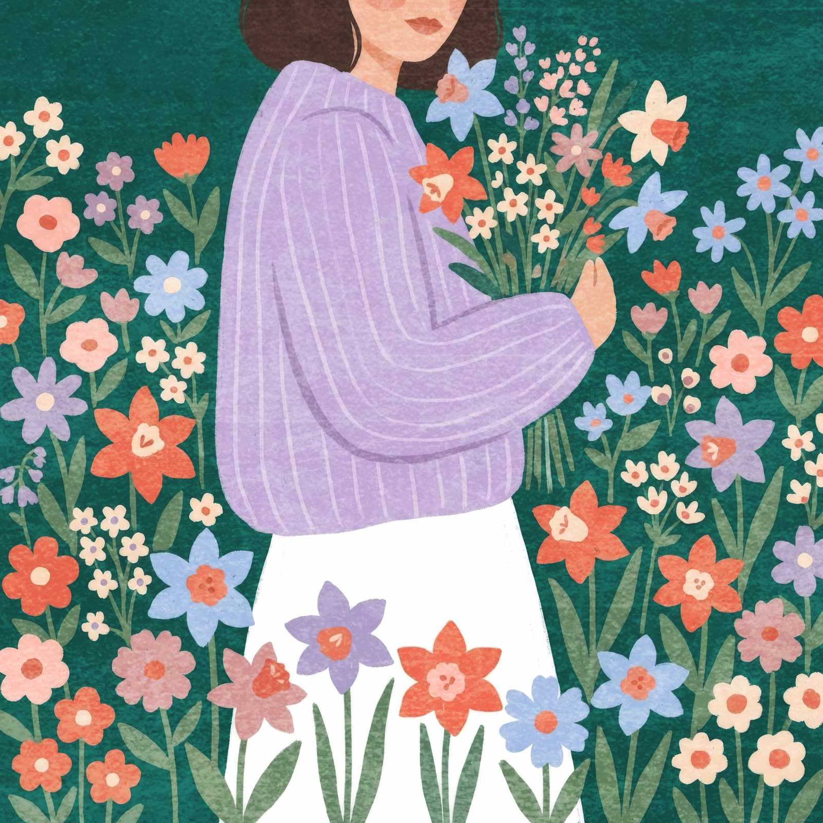 Poster - Blomsterträdgård Porträtt