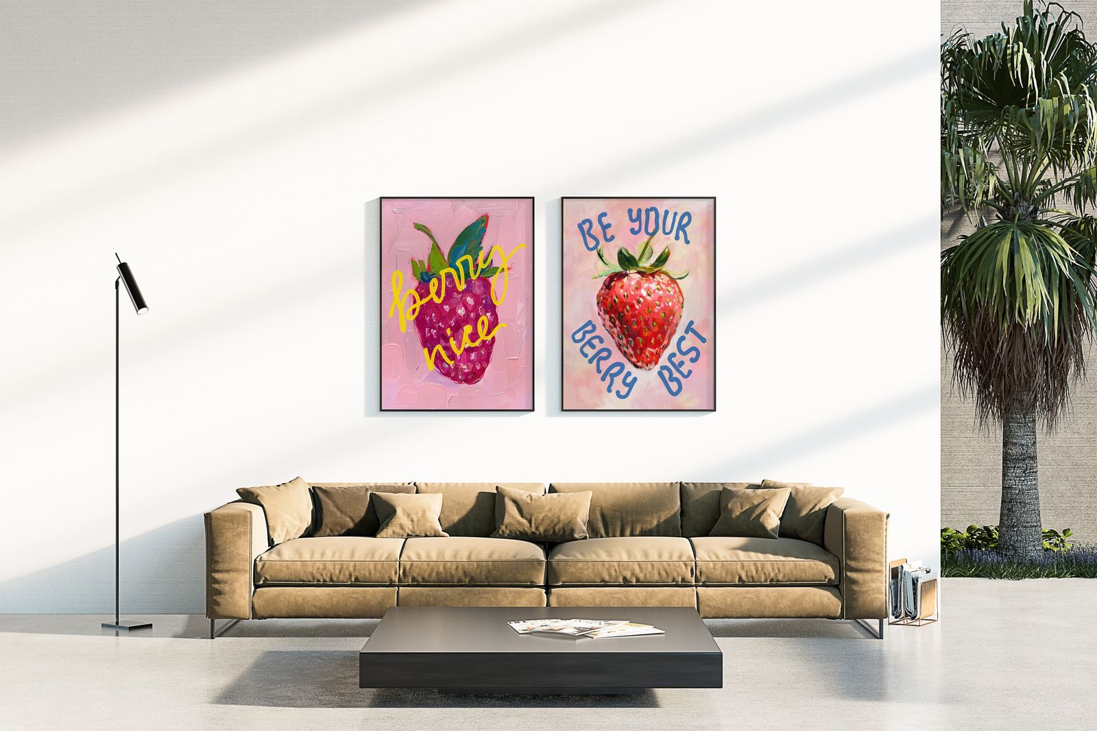 Poster - Berry Nice Konstverk Set om 2