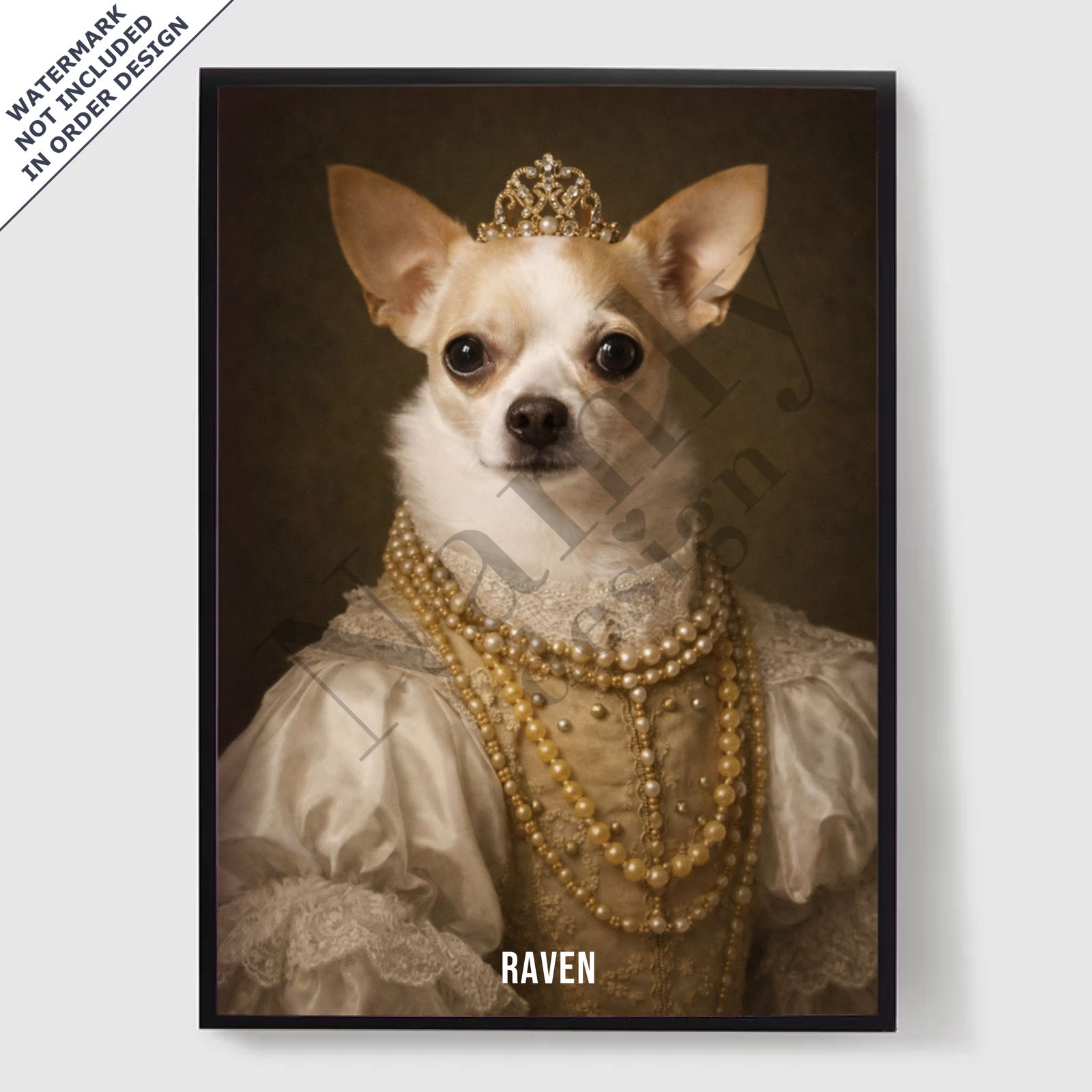 Personlig Poster - Husdjurens Hertiginna av Pärlor - AI Poster