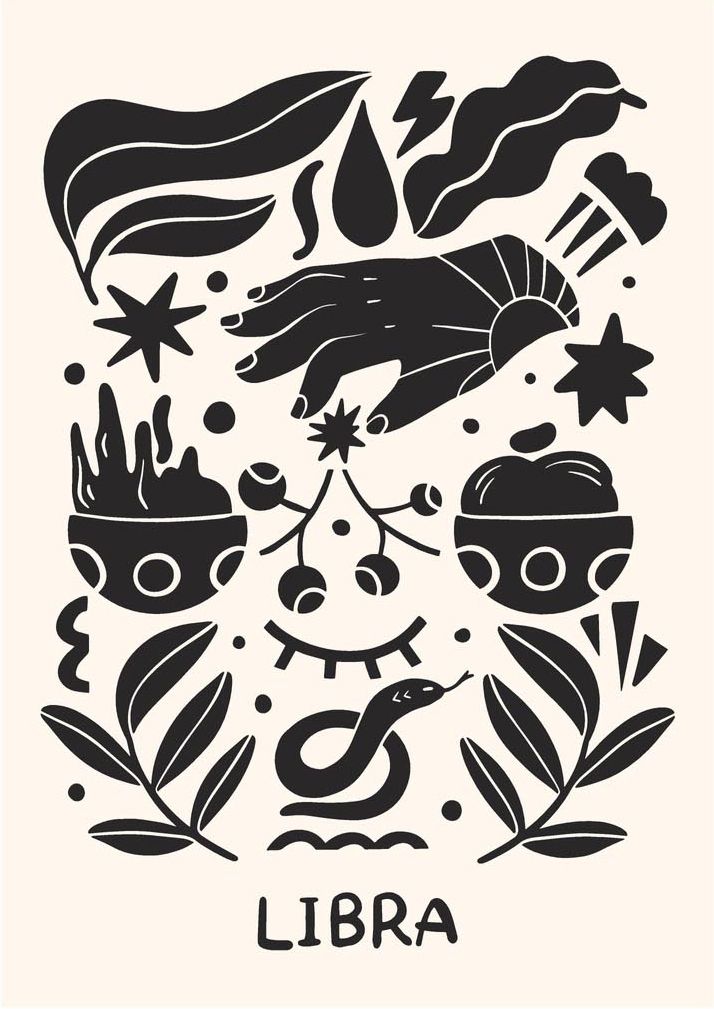 Poster - Libra Stjärntecken