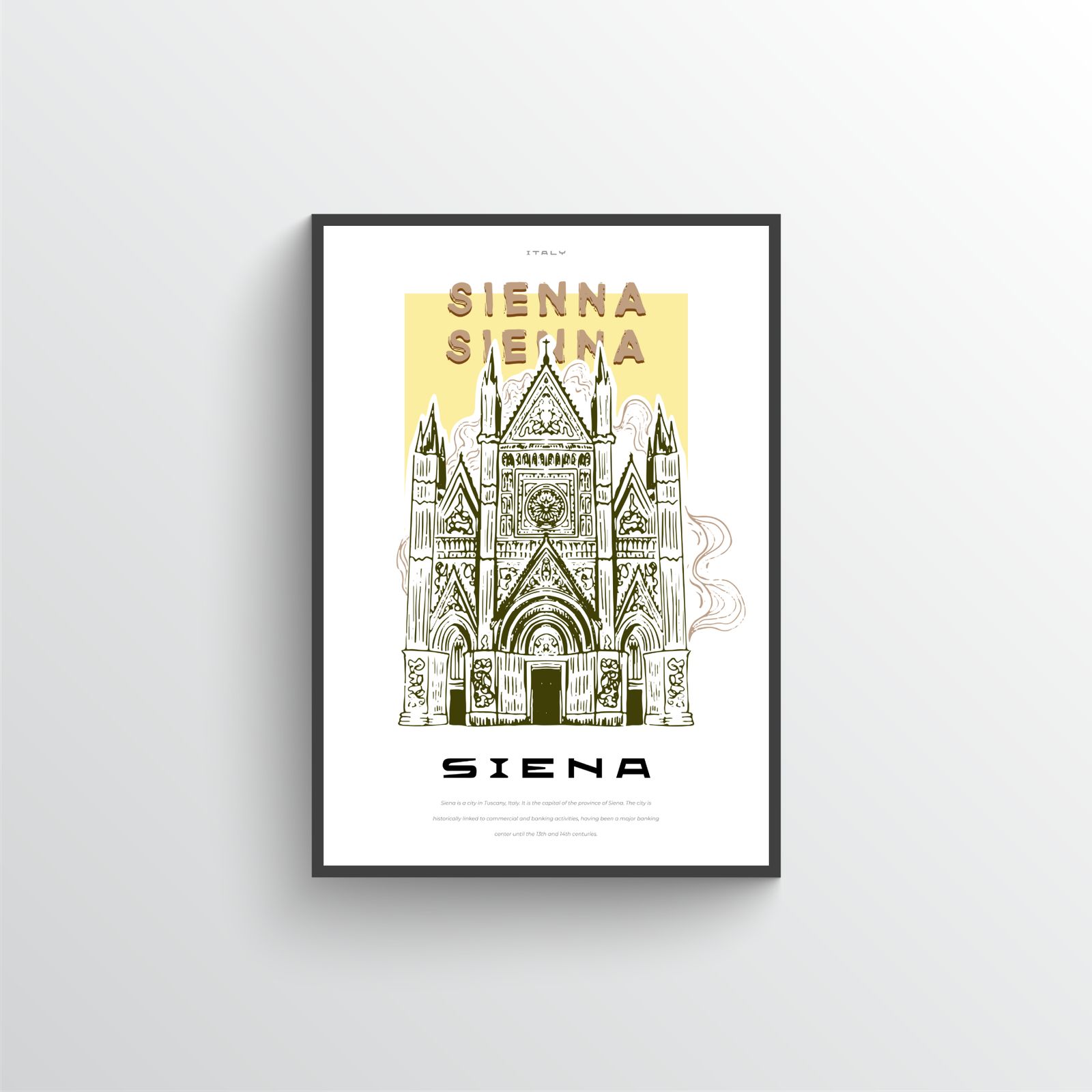 Siena Italien Affisch