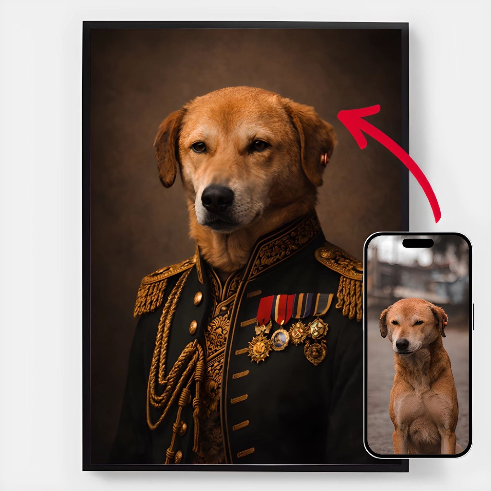 Personlig Poster - Husdjurens Armégeneral - AI Poster