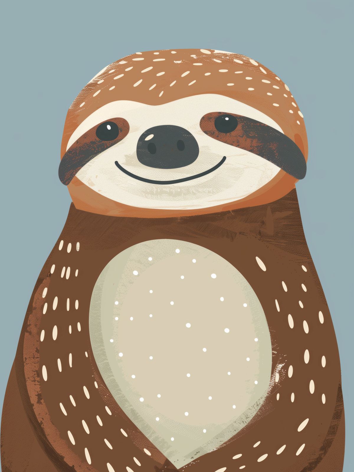 Poster - Söt sengångarillustration