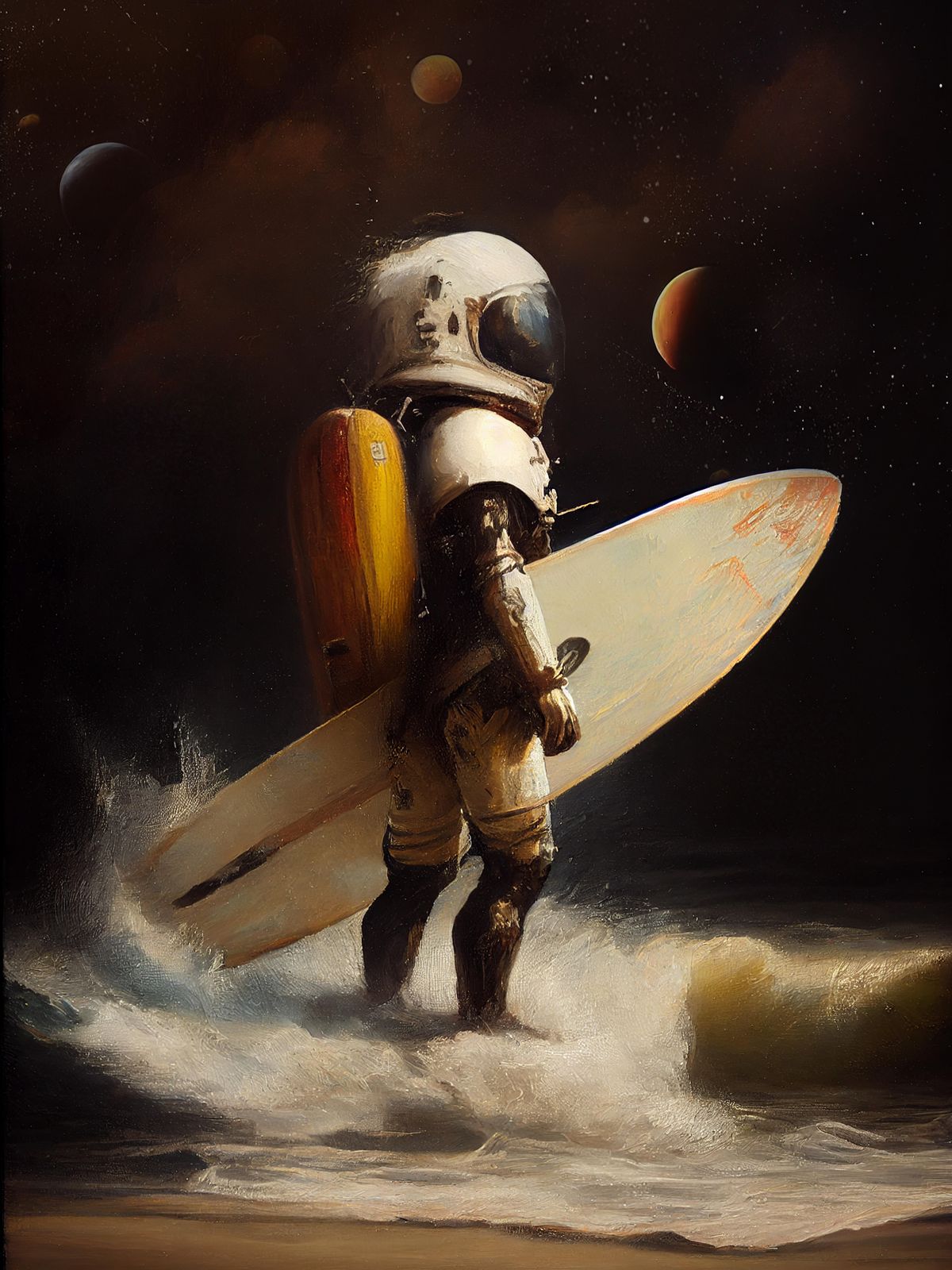 Poster - Astronaut Surfare