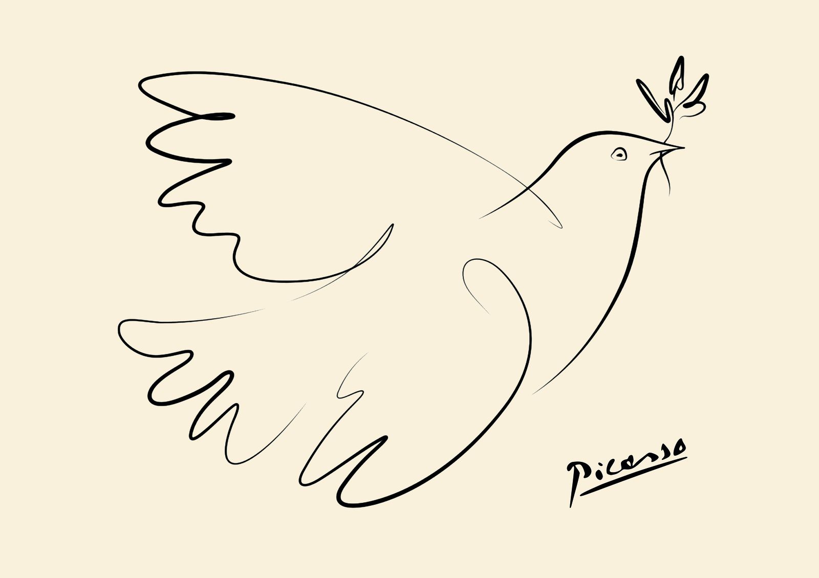 Poster - Fredsduva av Picasso