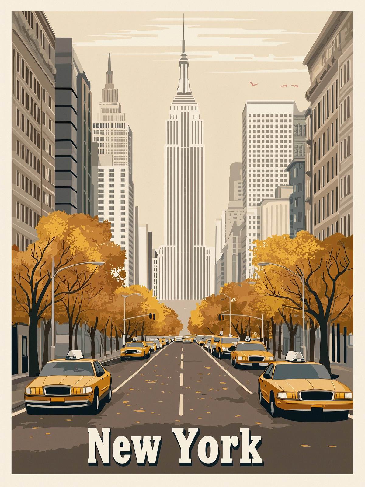 Poster - New York Stadslandskap