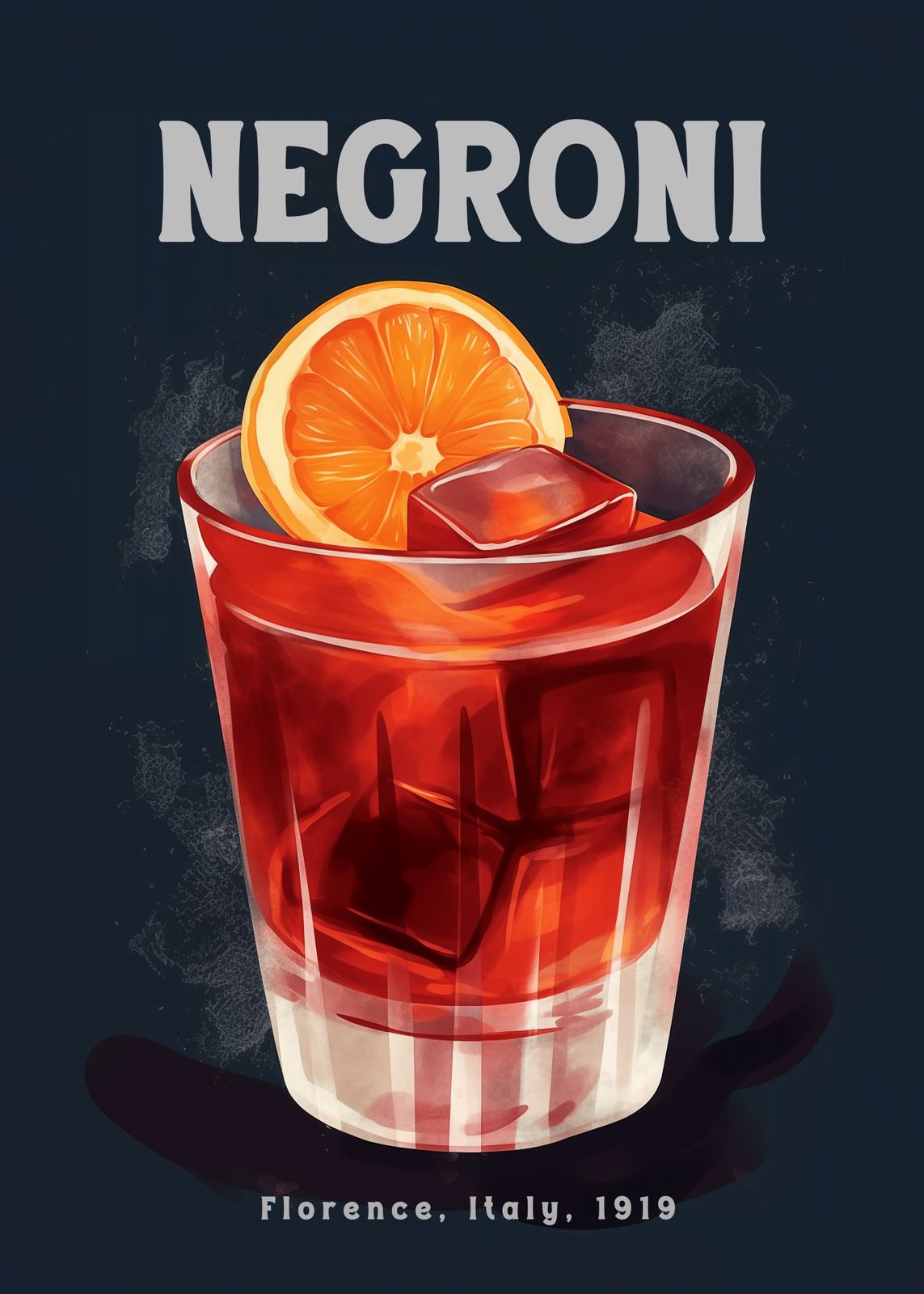 Affisch - Negroni Cocktail
