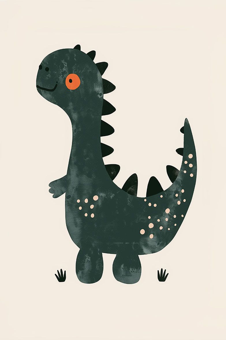 Poster - Dinosaur Illustration
