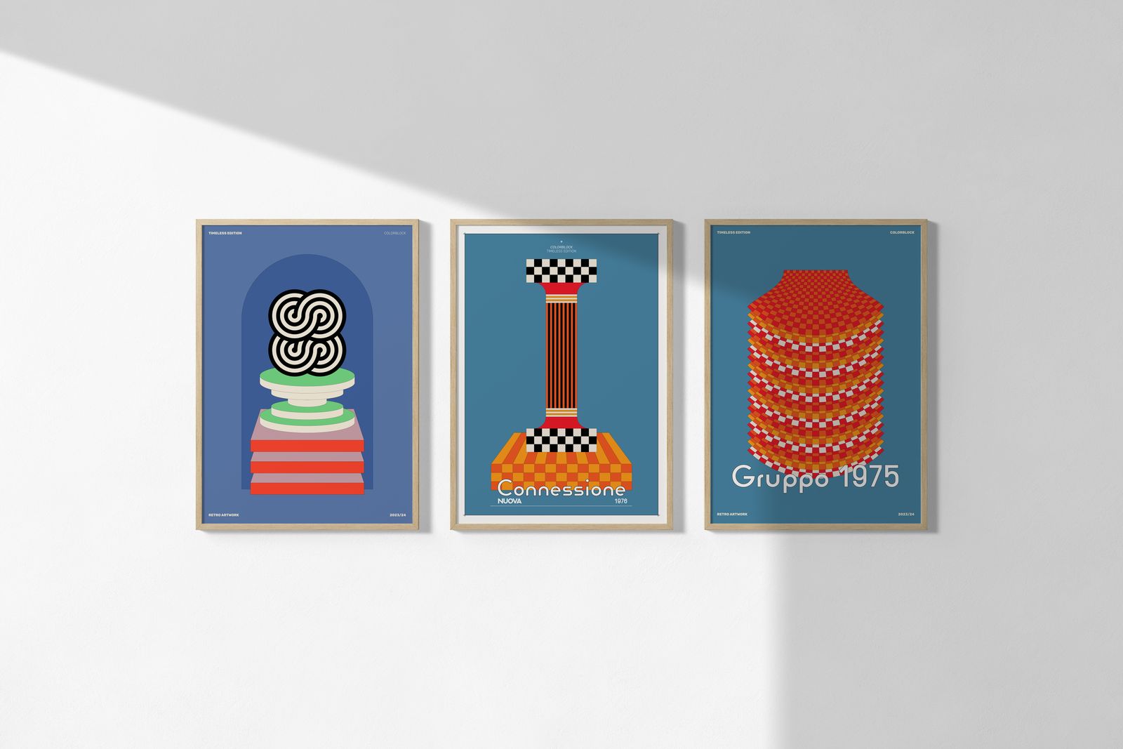 Poster - Retro Art-serien / Set om 3